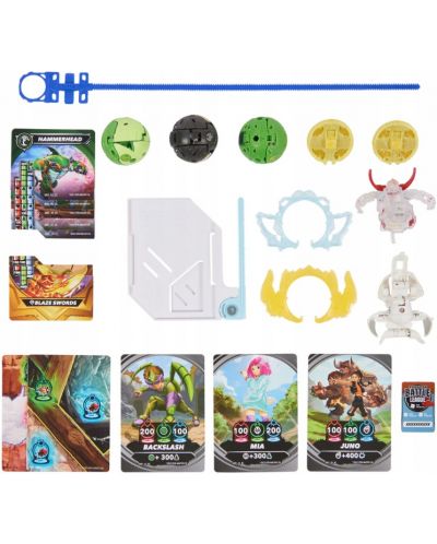 Set za igru Bakugan - Special Attack Bruiser, Octogan, Ventri, Hammerhead, Butterclaw - 3