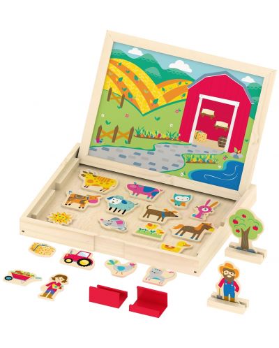 Set za igru Acool Toy - Magnetna ploča farma sa životinjama - 1