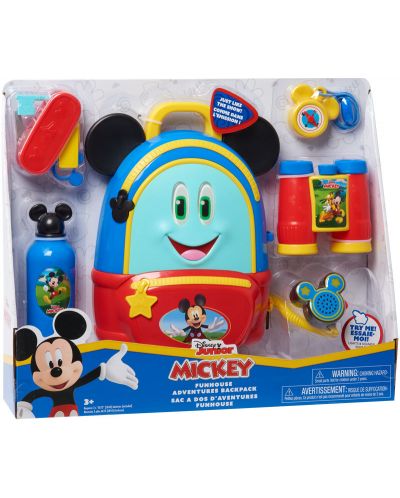 Set za igru Just Play Disney Junior - Ruksak Mickey Mouse, sa dodacima - 2