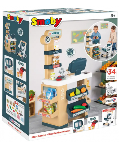 Set za igru Smoby - Supermarket s košaricom - 6