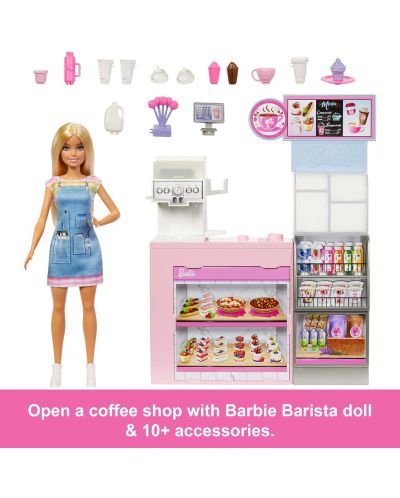 Set za igru Barbie You Can Be Anything - Dućan za kavu - 6