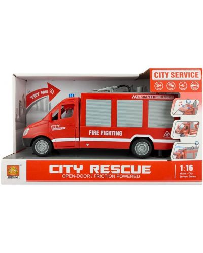 Dječja igračka Raya Toys - Vatrogasni kamion City Rescue sa ljestvama, glazbom i svjetlima - 2