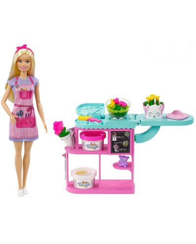 Igralni set Mattel Barbie – Cvjećarnica - 1