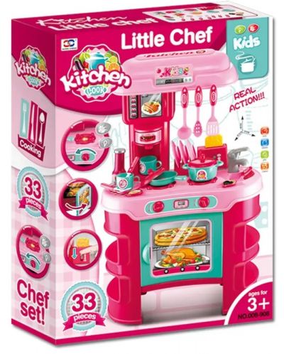 Igralni set Buba Kitchen Cook – Dječja kuhinja, ružičasta - 5