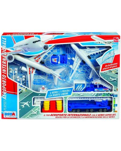 Set za igru RS Toys - Zračna luka s pistom i dodacima - 1