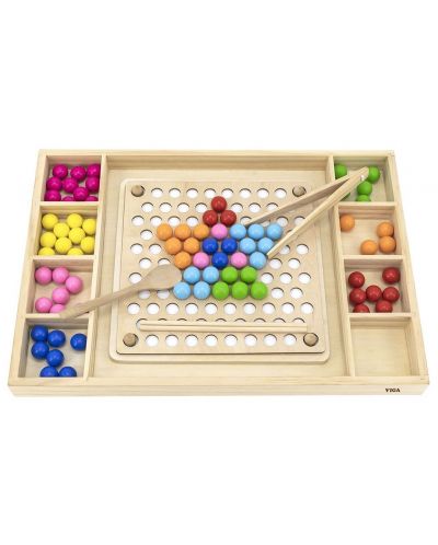 Set za igru Viga - Koncentracijski mozaik, s pincetom - 2