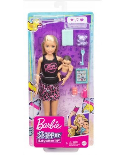 Set za igru Barbie Skipper - Babysitter Barbie s plavom kosom - 7