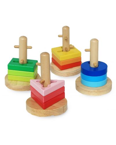 Igračka za nizanje i vrtenje geometrijskih oblika Acool Toy - 3