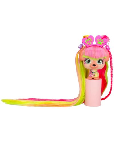 Set za igru IMC Toys Vip Pets - Modni psić s dugom kosom za frizure s dodacima, Zoe - 5