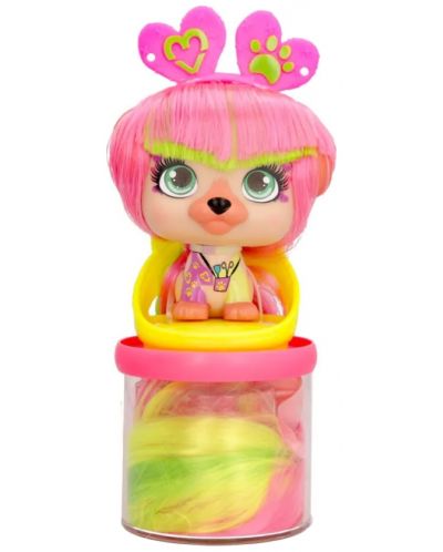 Set za igru IMC Toys Vip Pets - Modni psić s dugom kosom za frizure s dodacima, Zoe - 3