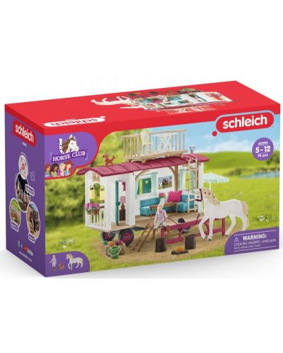 Set za igru Schleich Horse Club - Karavan s konjima i priborom, 95 dijelova - 2