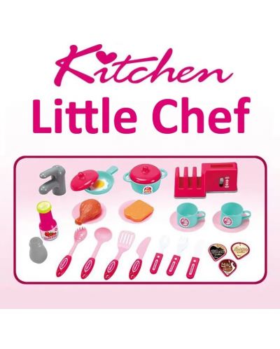 Igralni set Buba Kitchen Cook – Dječja kuhinja, ružičasta - 3