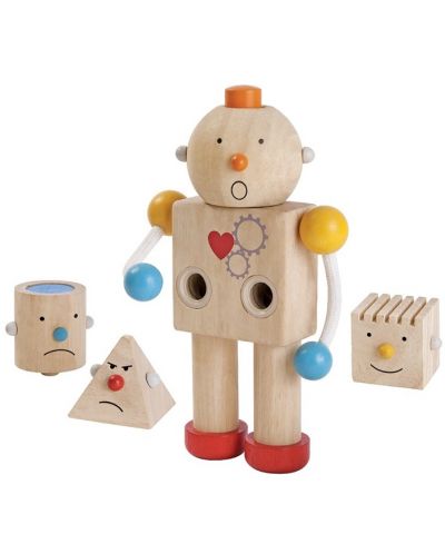 Igračka za montažu PlanToys - Robot s emocijama - 2