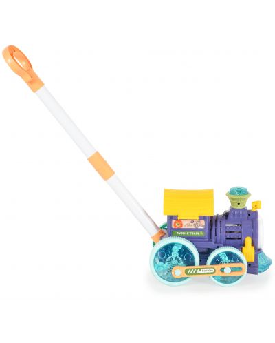 Igračka za mjehuriće od sapunice Moni Toys - Vlak, Blue Wheels - 3