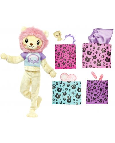 Set za igru Barbie Cute Reveal - Lutka u kostimu lavića - 4