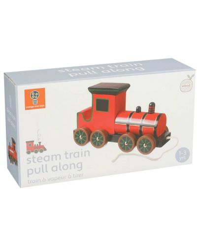 Igračka za povlačenje Orange Tree Toys - Parni vlak ​ - 3