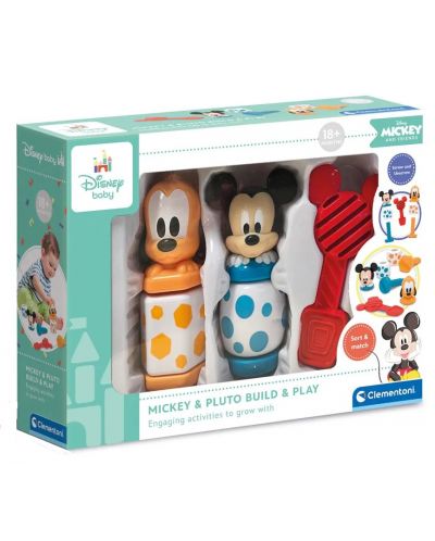 Set za igru Clementoni Disney Baby -  Figurice za sastavljanje Mickey i Pluto - 1