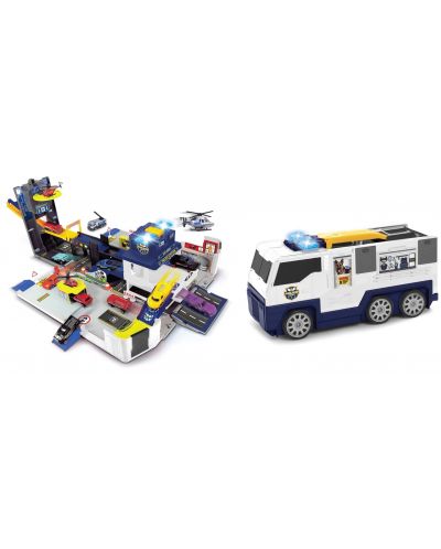 Set za igru Dickie Toys - Sklopivi policijski kamion - 4
