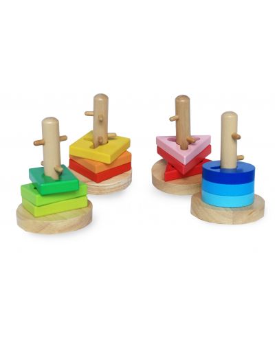 Igračka za nizanje i vrtenje geometrijskih oblika Acool Toy - 1