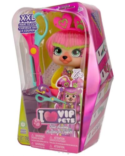 Set za igru IMC Toys Vip Pets - Modni psić s dugom kosom za frizure s dodacima, Zoe - 2