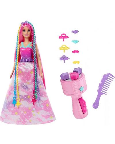 Set za igru Barbie Dreamtopia - Lutka za frizure s dodacima - 2