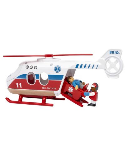 Set za igru Brio World - Helikopter za spašavanje, s figurama - 4