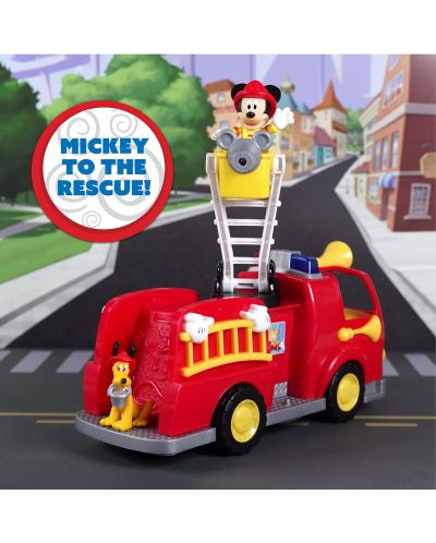 Set za igru Just Play Disney Junior - Vatrogasno vozilo Mickey Mouse, s figurama - 7