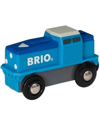 Igračkа Brio – Kargo lokomotiva, plava - 1