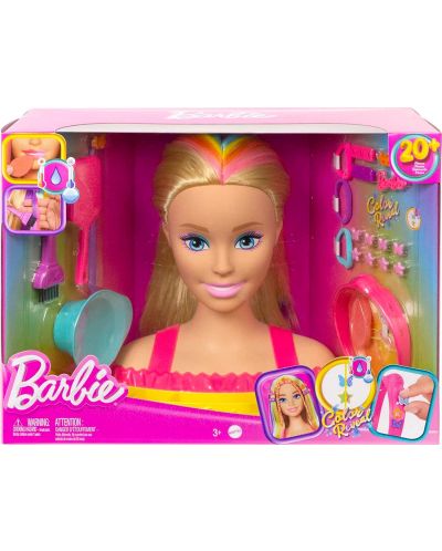 Set za igru Barbie Color Reveal - Maneken za frizure, s dodacima - 1