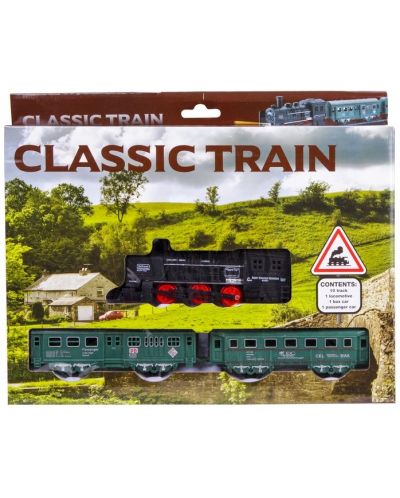 Set za igru Classic Train - Parna lokomotiva s tračnicama, 13 dijelova - 3