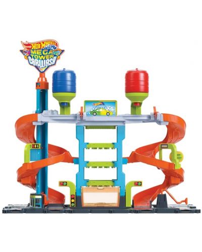 Set za igru Hot Wheels City - Autopraonica, s autićima - 1