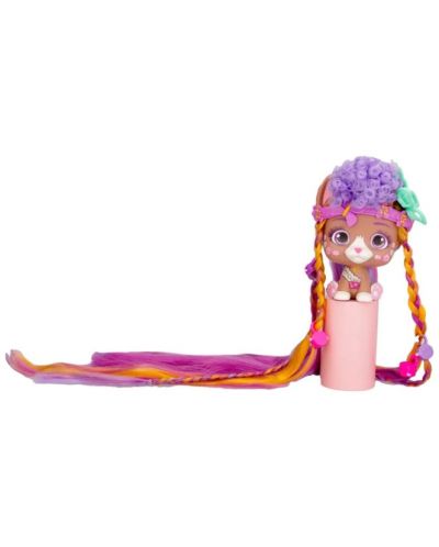 Set za igru IMC Toys Vip Pets - Modni psić s dugom kosom za frizure s dodacima, Nyla - 5