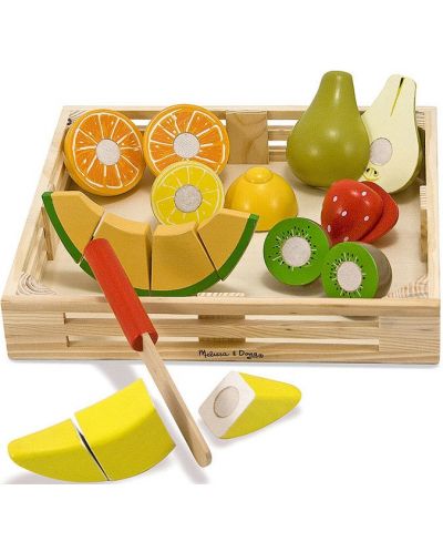 Set za igru Melissa & Doug - Voće od drveta za rezanje - 1