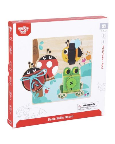 Set za igru Tooky Toy - Drvena ploča za osnovne vještine - 1