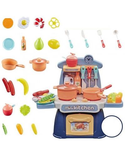 Set za igru Raya Toys - Mini kuhinja, plava - 2