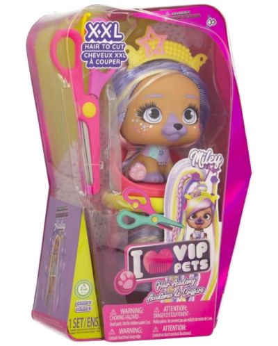 Set za igru IMC Toys Vip Pets - Modni psić s dugom kosom za frizure s dodacima, Miley - 2