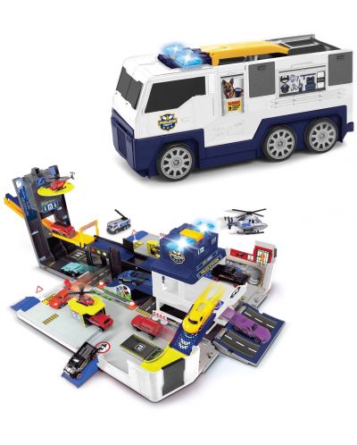 Set za igru Dickie Toys - Sklopivi policijski kamion - 1
