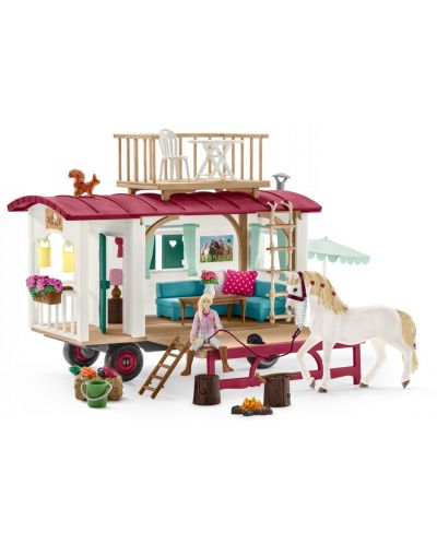 Set za igru Schleich Horse Club - Karavan s konjima i priborom, 95 dijelova - 1