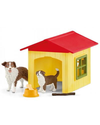 Set za igru Schleich Farm World - Žuta kućica za pse - 1