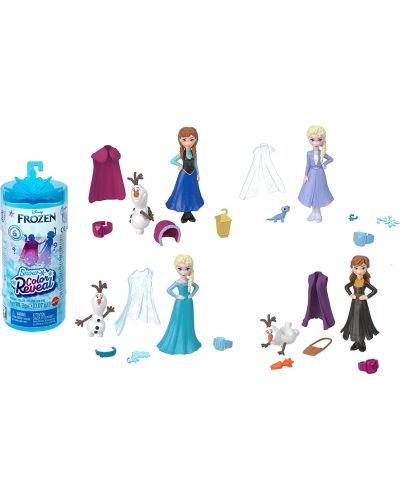 Set za igru Disney Princess -  Lutka s iznenađenjima, Frozen Snow, asortiman - 3