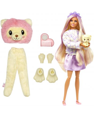 Set za igru Barbie Cute Reveal - Lutka u kostimu lavića - 2