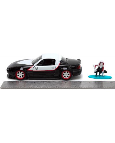 Set za igru Jada Toys - Ghost Spider s 1990 Mazda Miata, 1:32 - 6