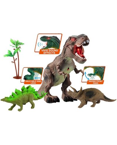 Igračka Ocie – Hodajući dinosaurus, s 2 mini figure - 2