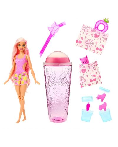 Set za igru Barbie Pop Reveal - Lutka s iznenađenjima, Limunada od jagoda - 3