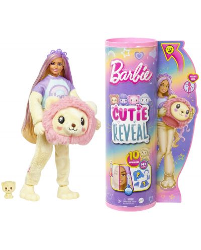 Set za igru Barbie Cute Reveal - Lutka u kostimu lavića - 1