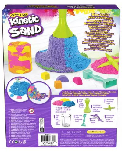Set za igru Spin Master - Kinetic Sand, Kinetički pijesak Squish N Create - 7