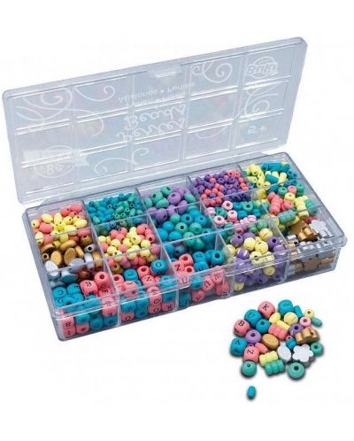 Set za igru Buki Be Teens - Kutija sa drvenim perlama, šaren - 2