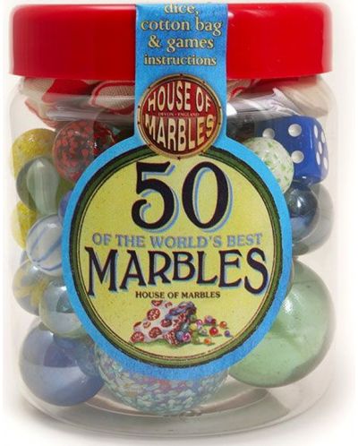Set za igru House of Marbles - Staklenka s 50 kuglica - 1