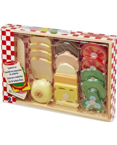 Set za igru Melissa & Doug - Drveni sendviči - 1