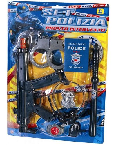 Igralni set RS Toys – Policija, 6 komada, asortiman - 1